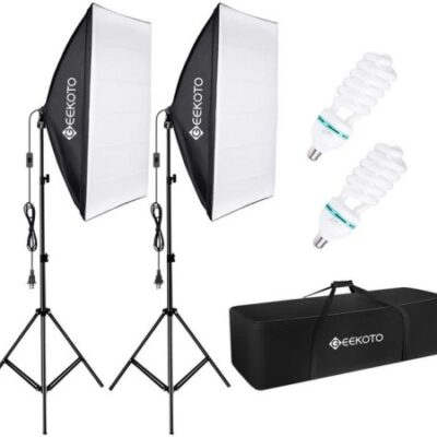 Geekoto softbox set fotostudio 50 x 70cm