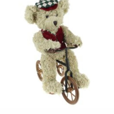 Luxe Decoratie Beer - Beer op fiets - 45x20x35 cm - Special Collectors Edition
