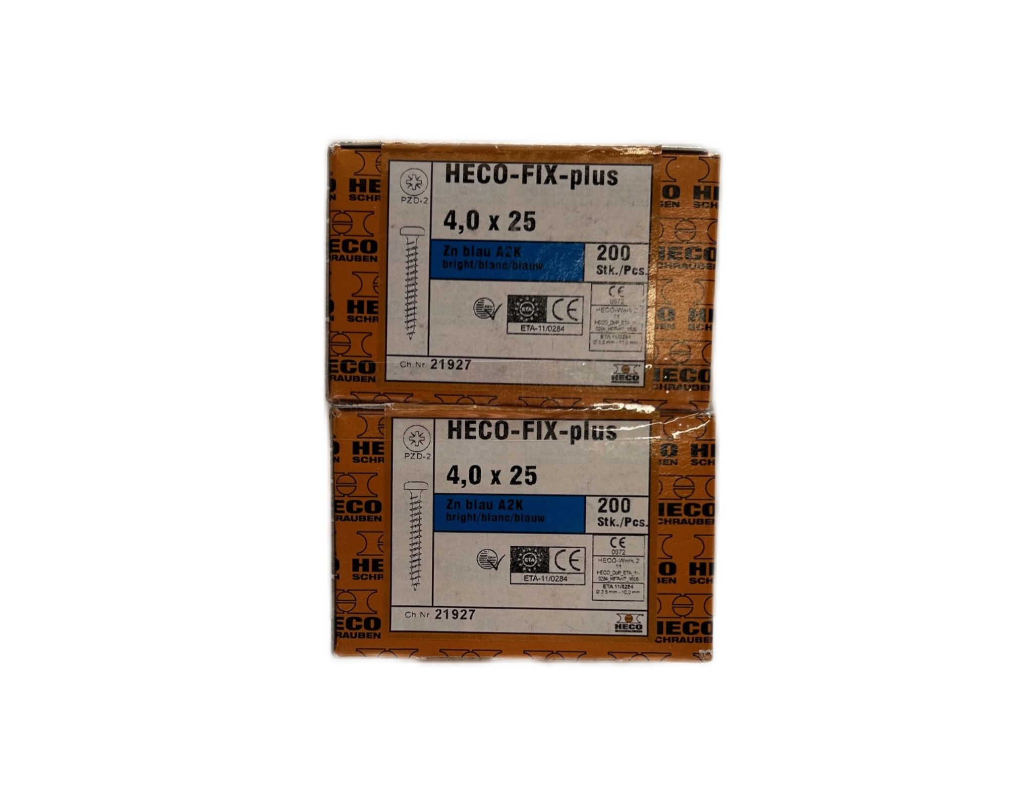 Heko fix plus PZd2 – schroeven 4.0 x 25 – 2 x 200 stuks