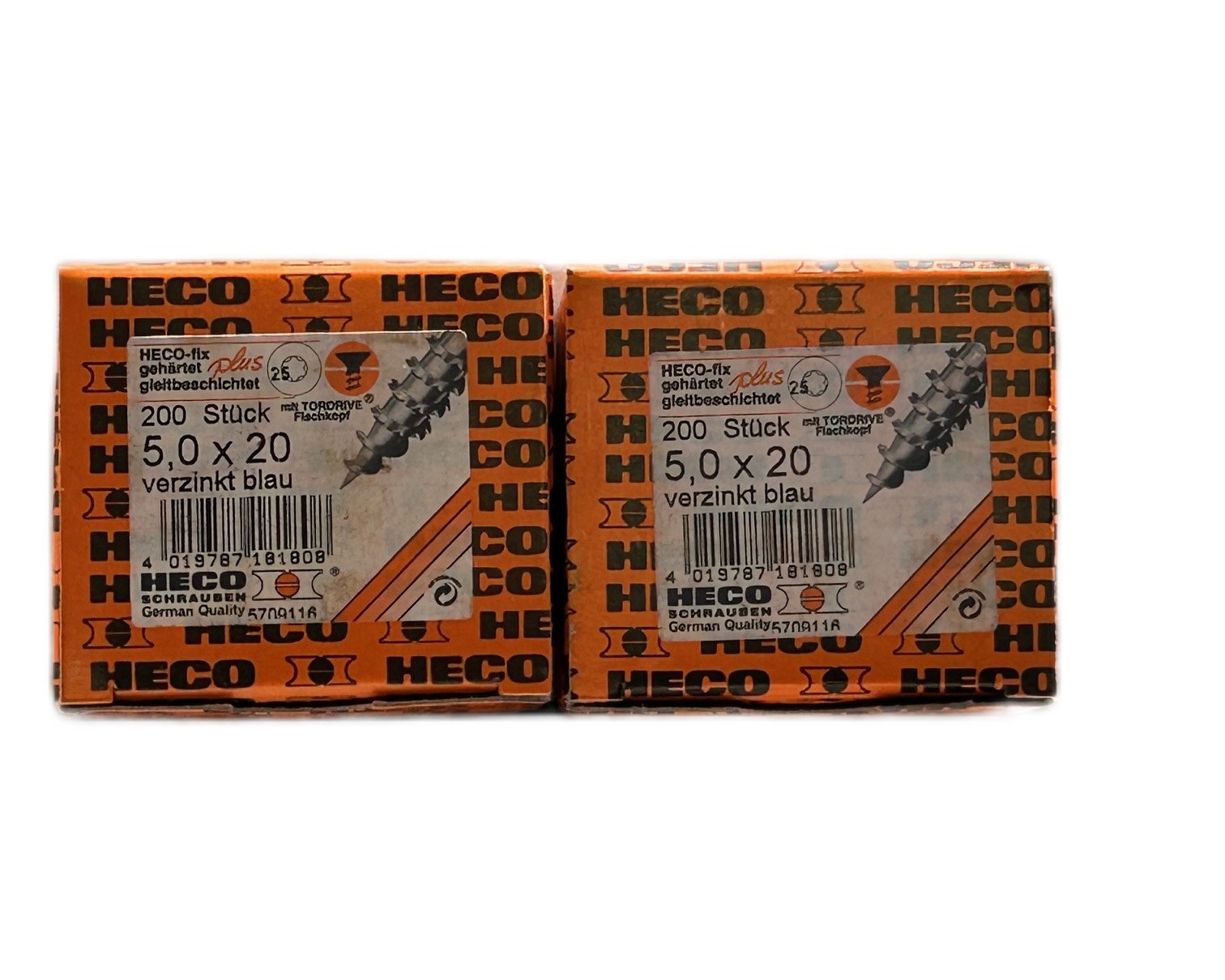 Heko fix T25- schroeven 50 x 20 – 2 x 200 stuks