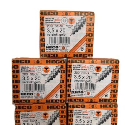 5 doosjes Heko-Fix a 200 schroeven verzinkt 3.5 x 20