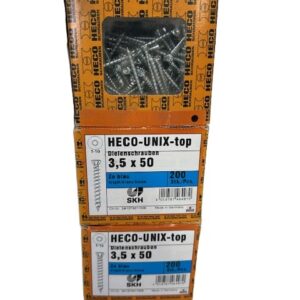 3 doosjes Heko-UNIX - Top a 200 schroeven T10 verzinkt 3.5 x 50