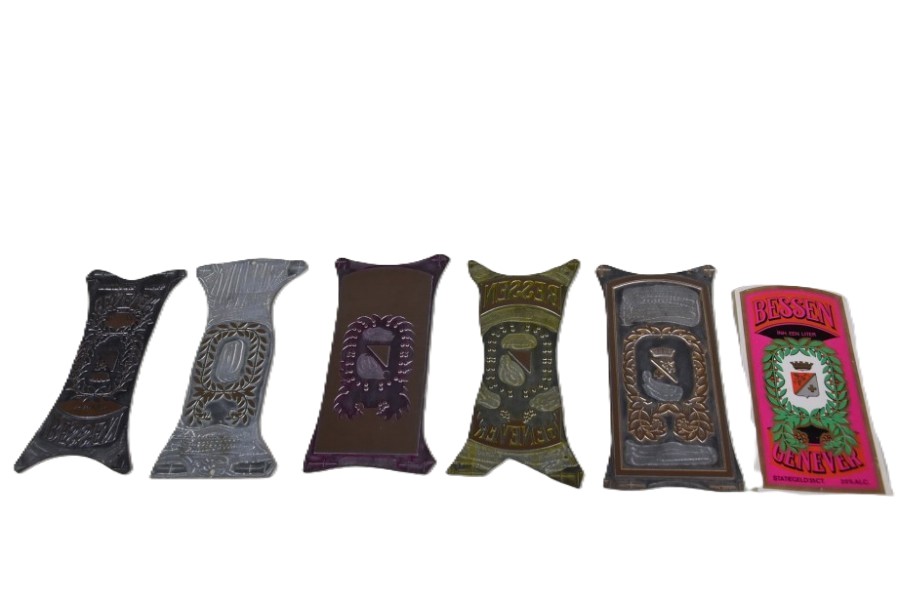 Voor 5 stuks vintage “oude jenever” etiketten. - Afbeelding 7