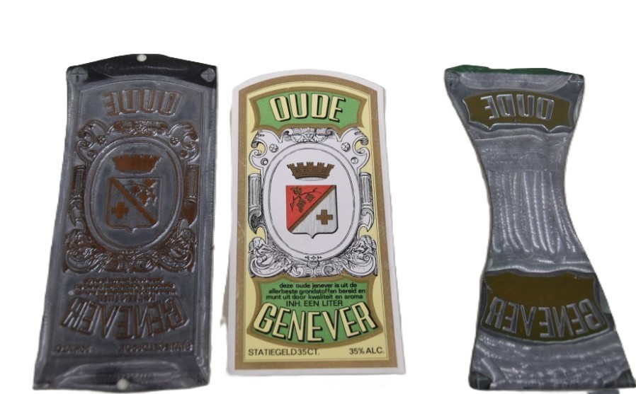 Voor 5 stuks vintage “oude jenever” etiketten. - Afbeelding 6