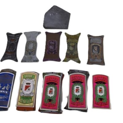 Voor 5 stuks vintage "oude jenever" etiketten.