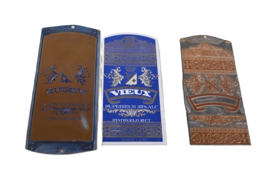 Voor 5 stuks vintage “oude jenever” etiketten. - Afbeelding 3