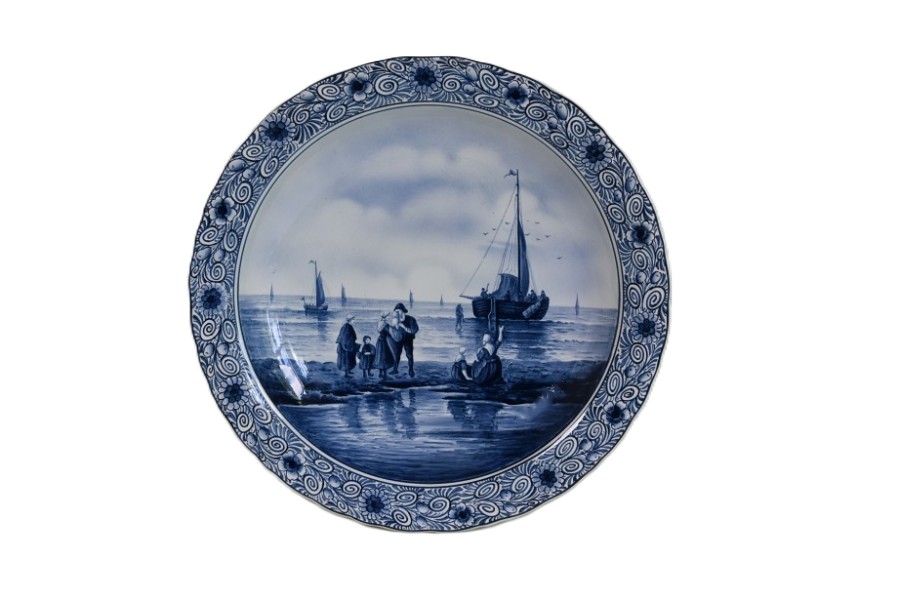 VILLEROY& BOCH  “delfts blauw”, Doorsnede 40 cm. In goede staat No. 5242 - Afbeelding 6