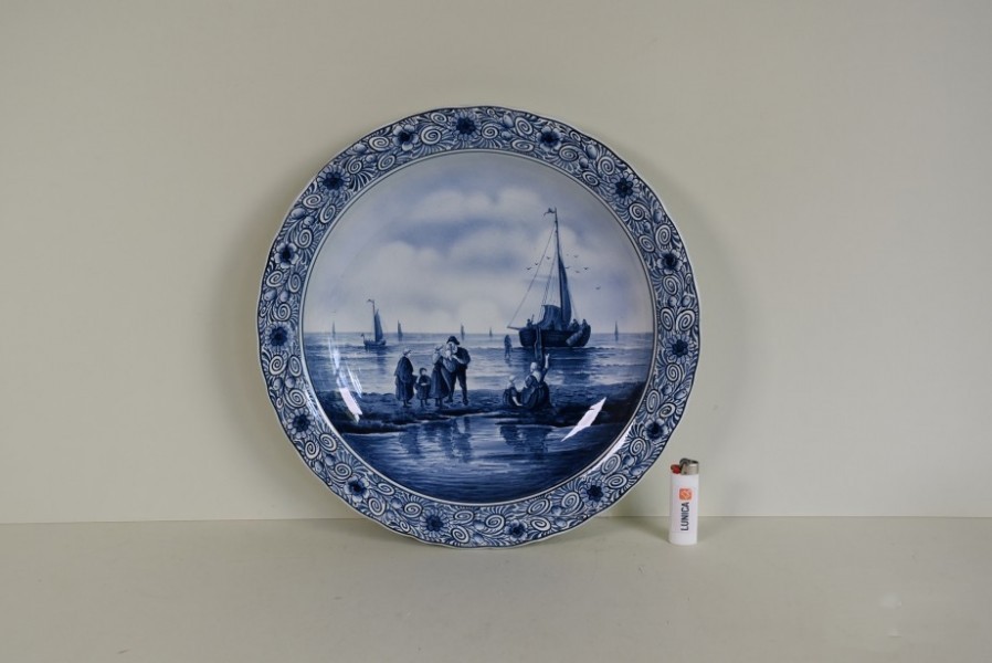 VILLEROY& BOCH  “delfts blauw”, Doorsnede 40 cm. In goede staat No. 5242 - Afbeelding 4
