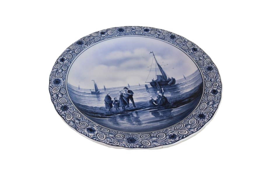 VILLEROY& BOCH  “delfts blauw”, Doorsnede 40 cm. In goede staat No. 5242 - Afbeelding 7