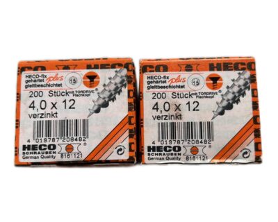 Heko fix plus T15 – schroeven 4.0 x 12 – 2 x 200 stuks