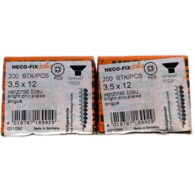 Heko fix PZD - schroeven 3.5 x 12 - 2 x 200 stuks