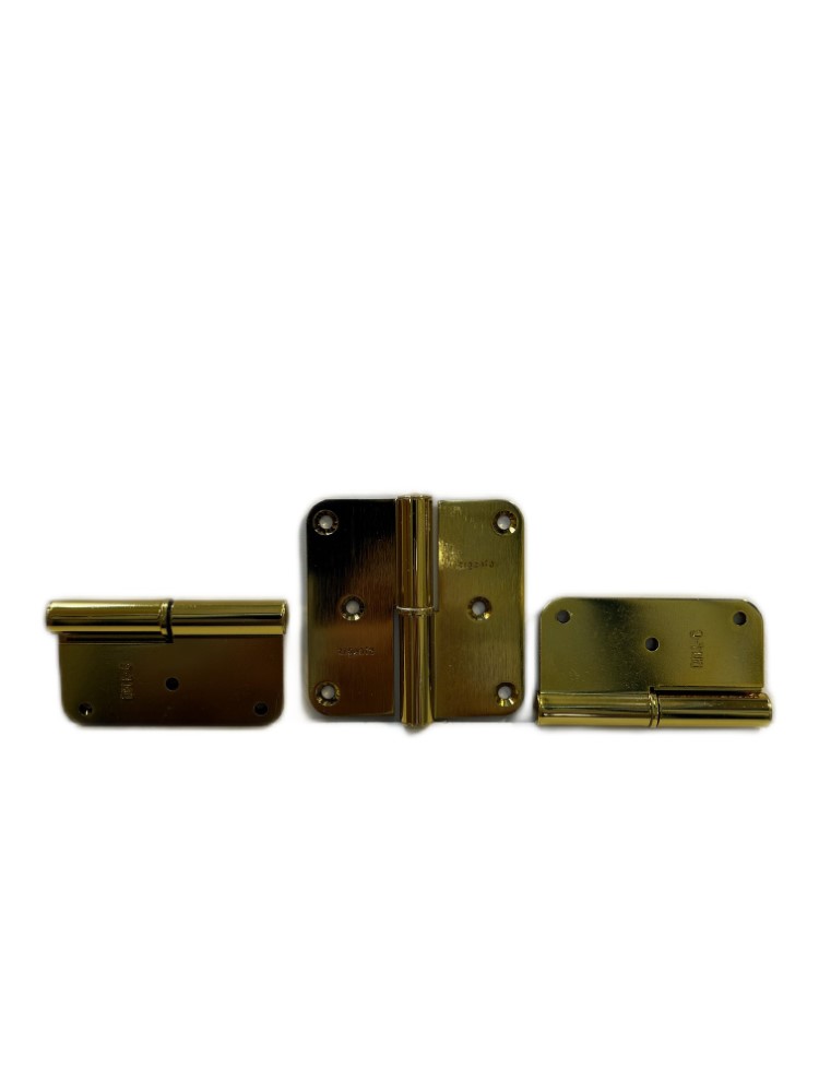 3 Scharnieren gepolijst messing;DIN L6 – 87 x 87 mm Argente - Afbeelding 3