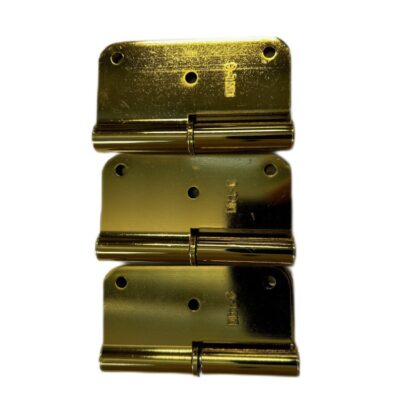 3 Scharnieren gepolijst messing;DIN L6 - 87 x 87 mm Argente