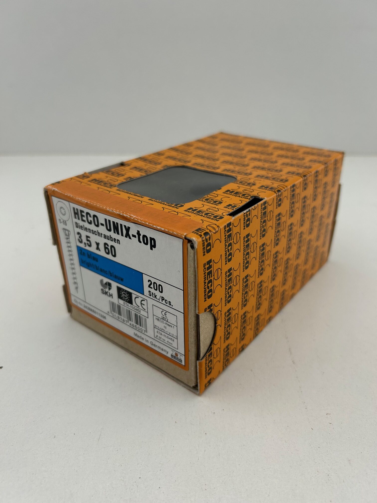 Heko-Unix-top schroeven T10 3.5 x 60 – 200 stuks