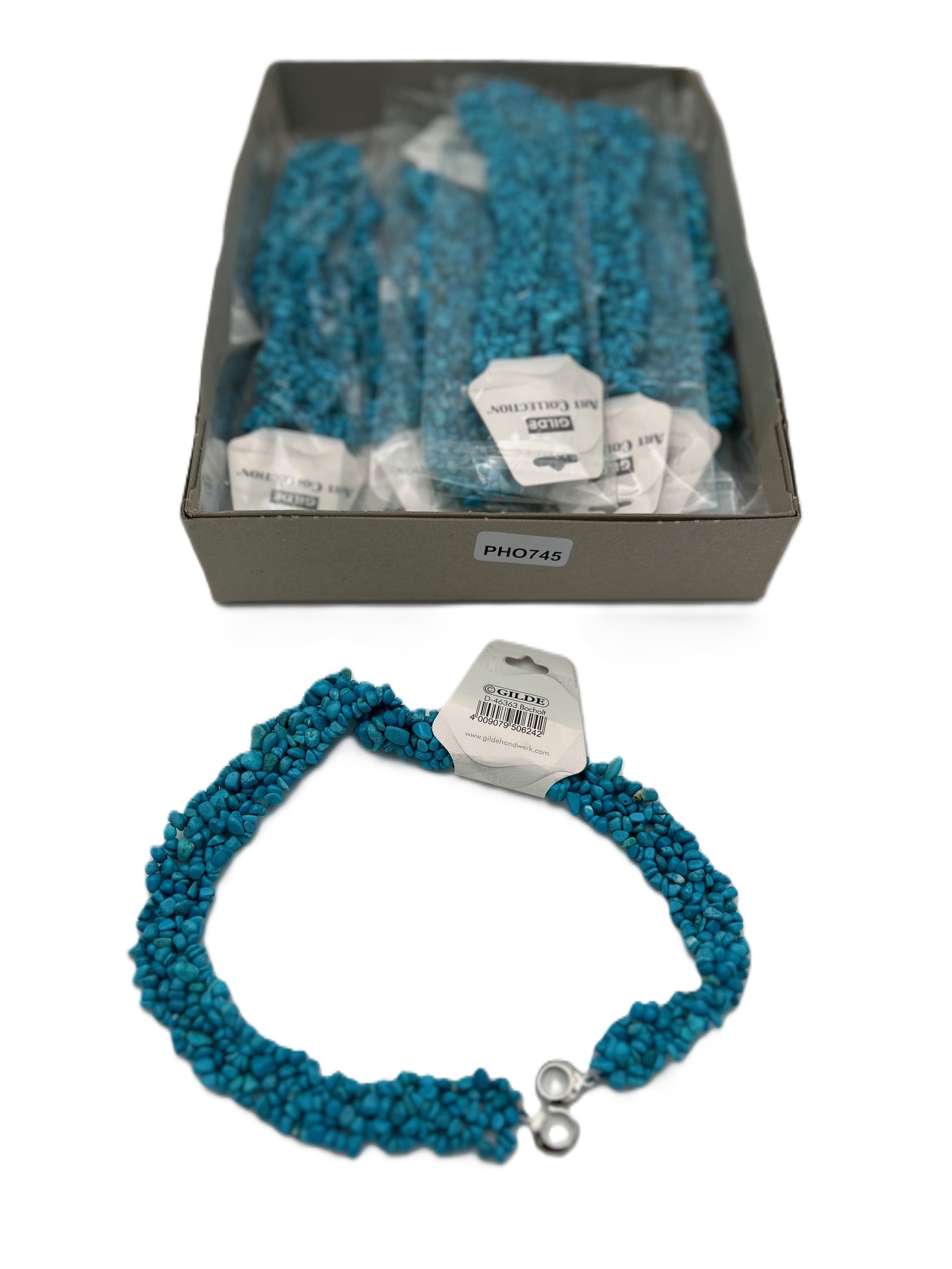 12x Magnesiet halsketting Blauw Gilde - Afbeelding 2