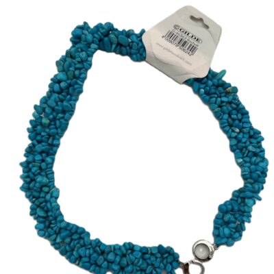 12x Magnesiet halsketting Blauw Gilde