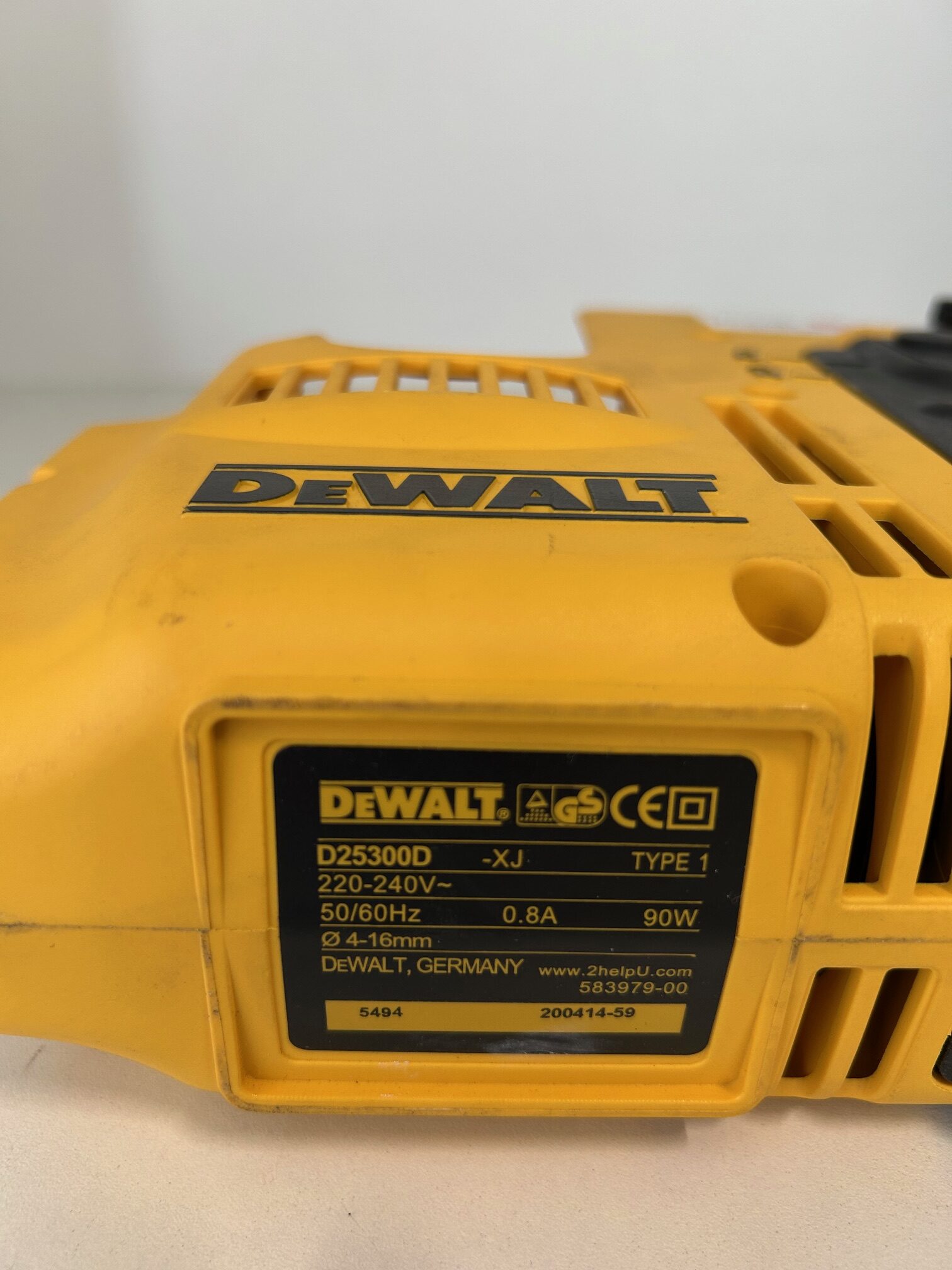 Dewalt D25300D stofafzuigsysteem voor roterende hamers (boorhamers). - Afbeelding 3
