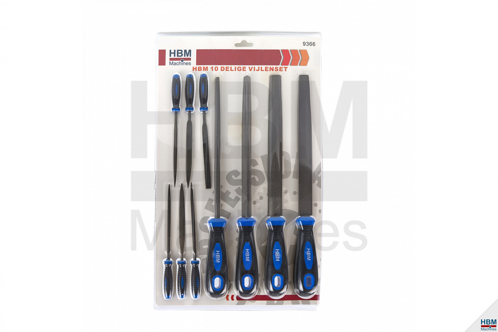 HBM 10 delige vijlenset - Afbeelding 2