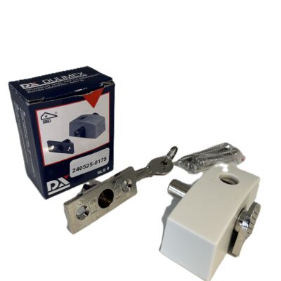 Dulimex Oplegslot-wit-zamac smal buitendraaiend 75 x 33mm