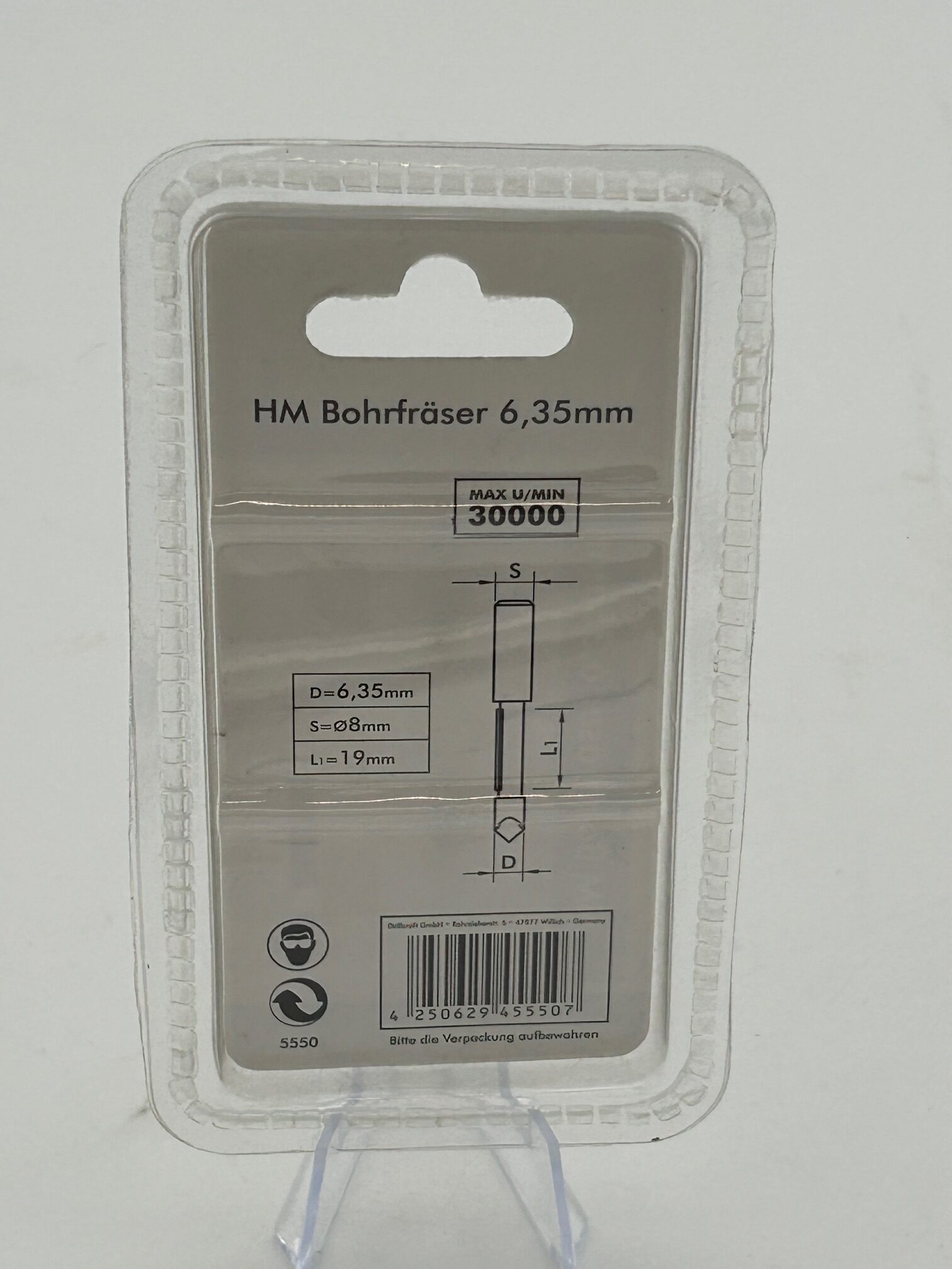 Drillcraft Hardmetalen boor Voor alle soorten uitsparingen. 6.35mm 5550 - Afbeelding 2