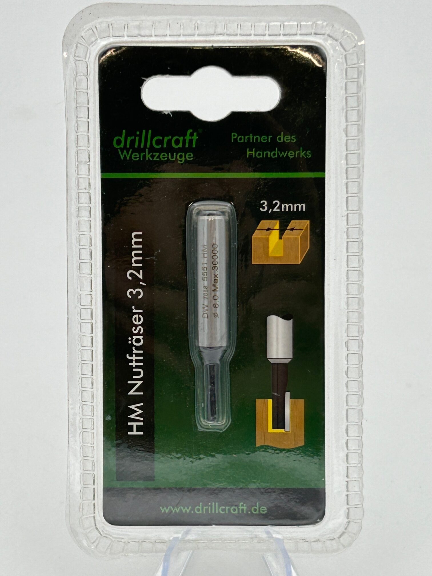 Drillcraft Hardmetalen sleuffrees 3.2mm-5551 - Afbeelding 3
