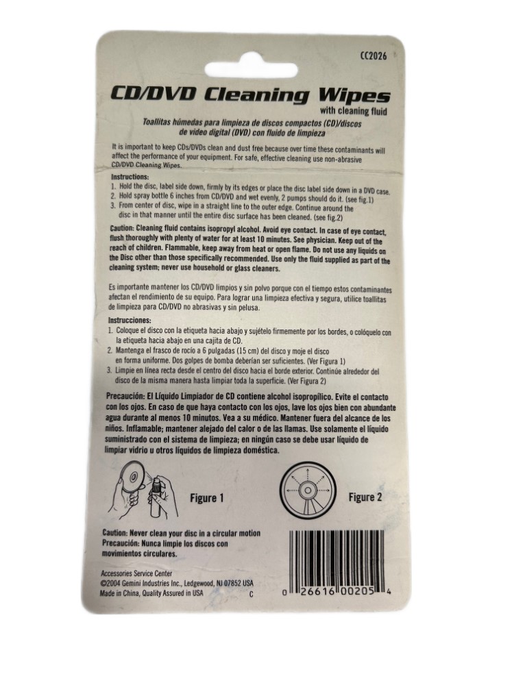 5 x sopranol (opdruk) CD/DVD cleaning fluid