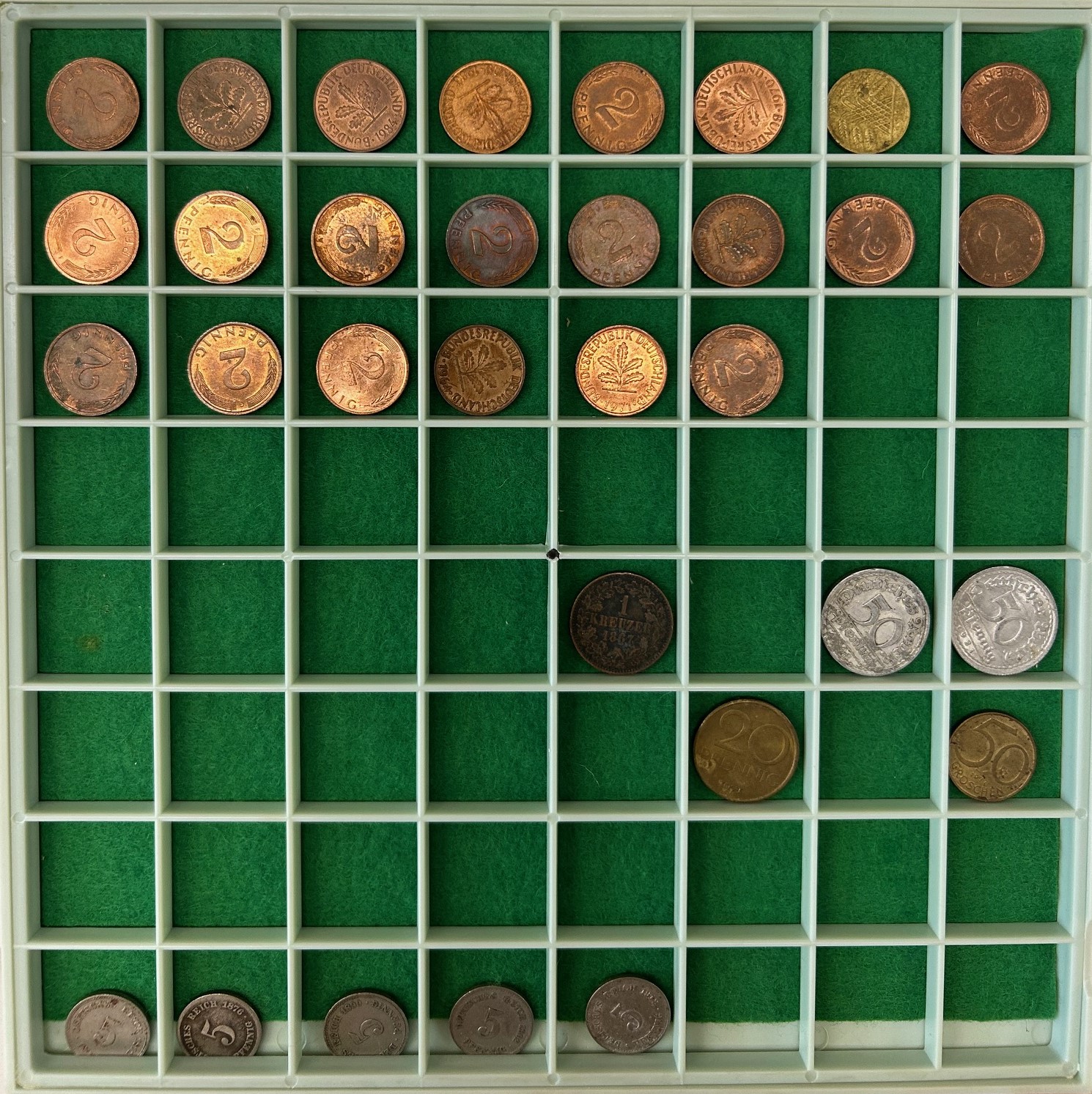 1 Kastje met 4 laden met 203 munten - Afbeelding 4