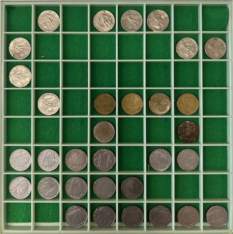 1 Kastje met 4 laden met 102 munten - Afbeelding 3