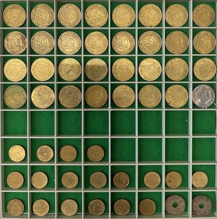 1 Kastje met 4 laden met 168 munten - Afbeelding 3