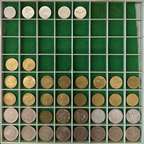 1 Kastje met 4 laden met 168 munten - Afbeelding 2