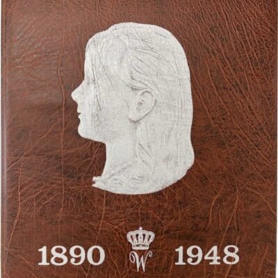Muntenalbum voor Nederlandse munten van de jaren 1890-1948 met 69 munten