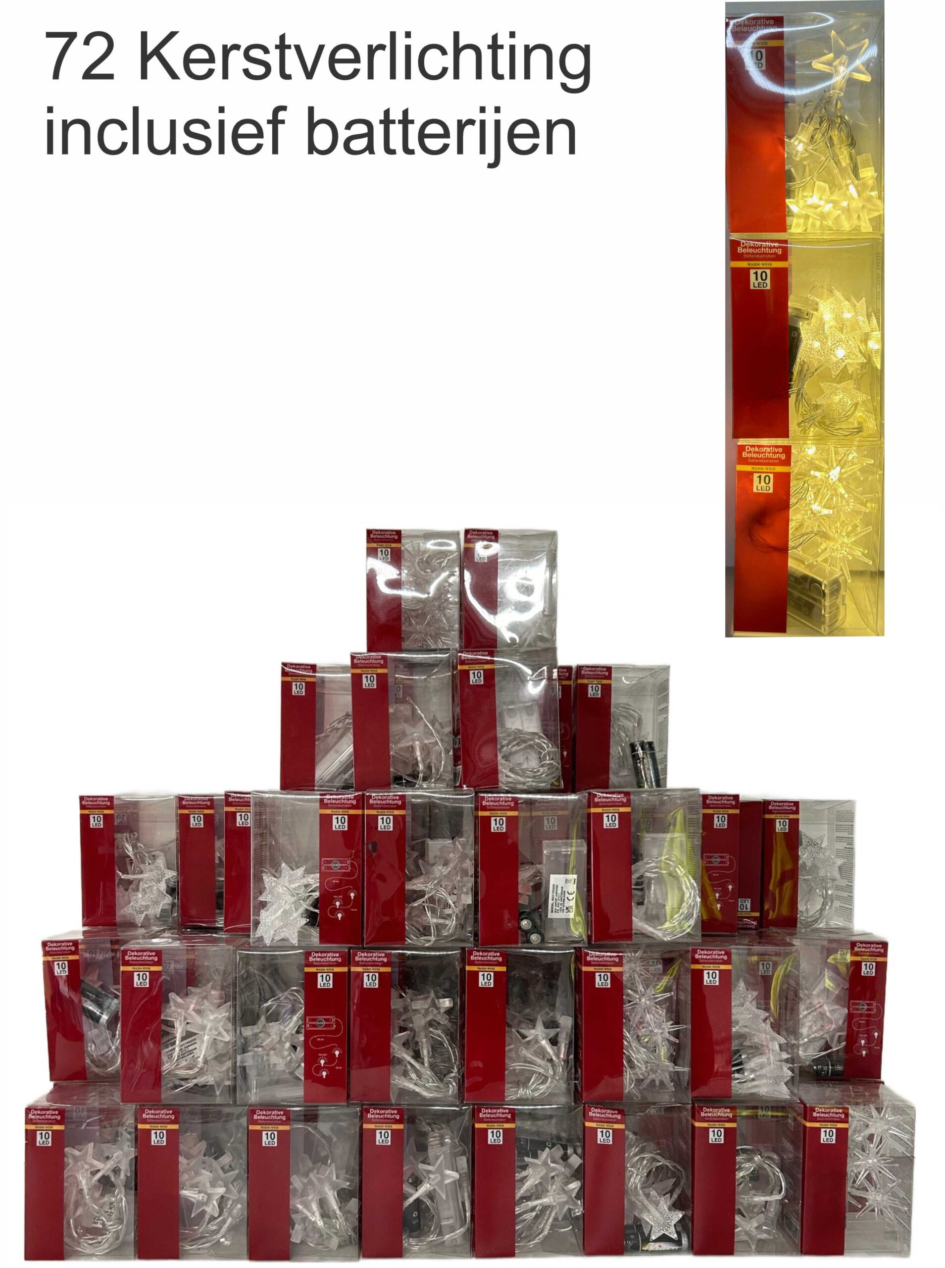 72 x Acryl licht kettingen kerst (3verschillende)