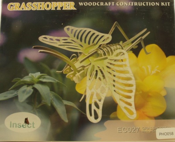 3d Puzzle Grasshopper Color