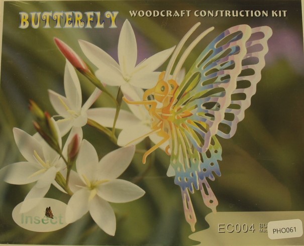 3d Puzzle Butterfly Color