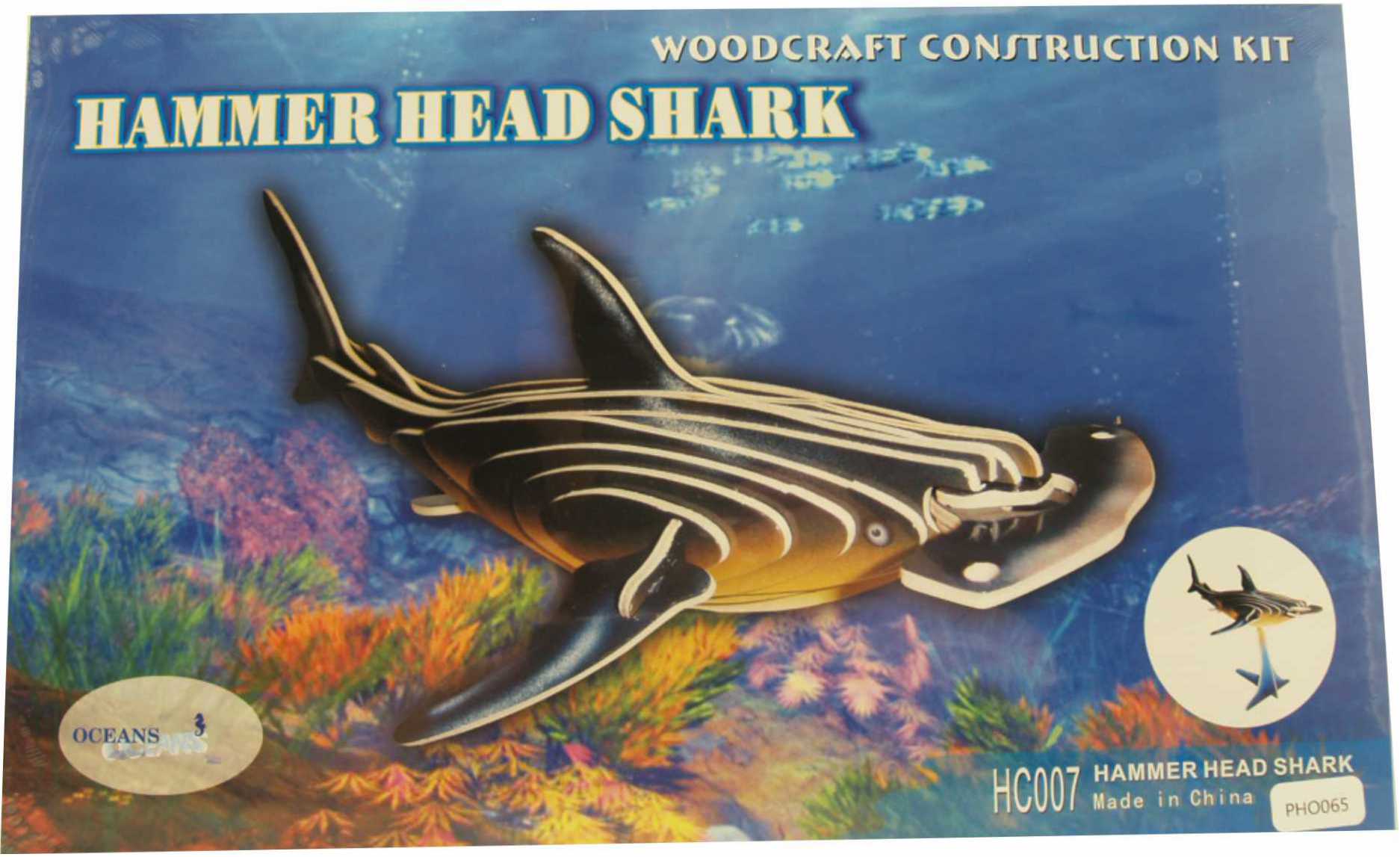 3d Puzzle Hammerhead Shark Color