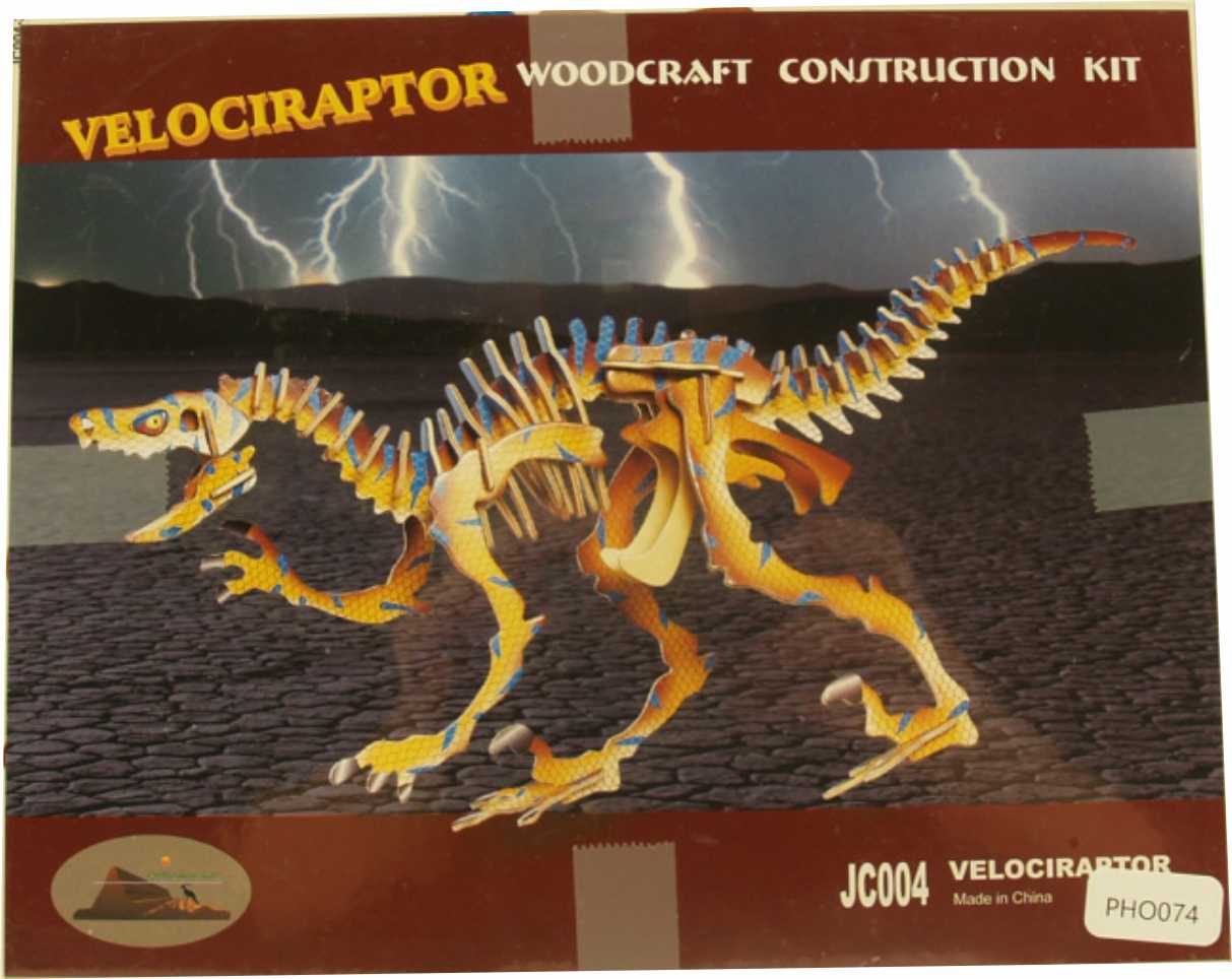 3d Puzzle Velociraptor Color