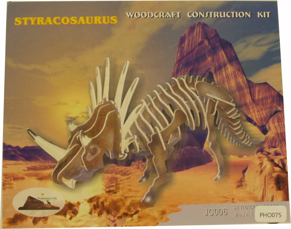 3d Puzzle Styracosaurus Color