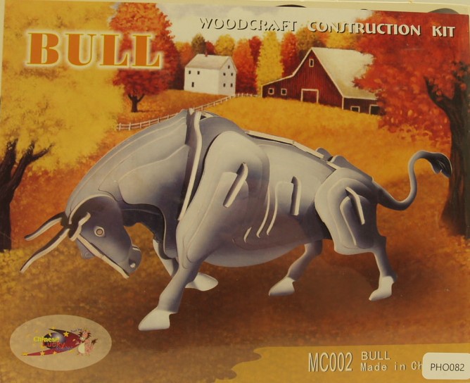 3d Puzzle Bull Color