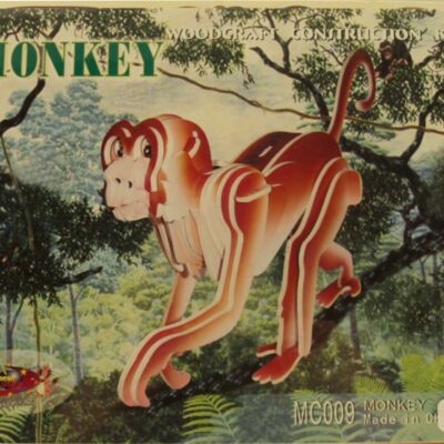 3d Puzzle Monkey Color