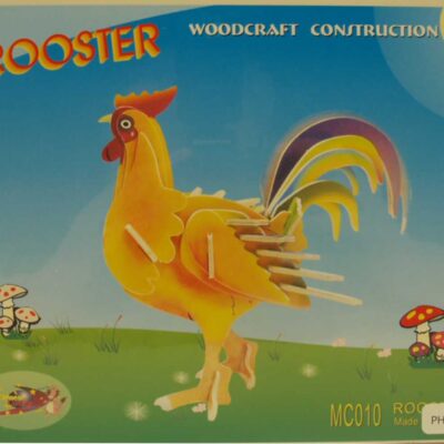 3d Puzzle Rooster Color