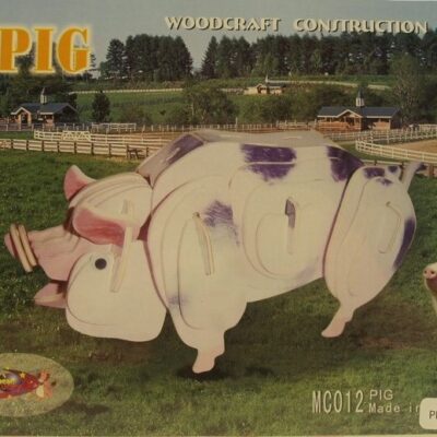 3d Puzzle Pig Color