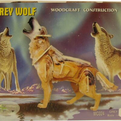 3d Puzzle Grey Wolf Color