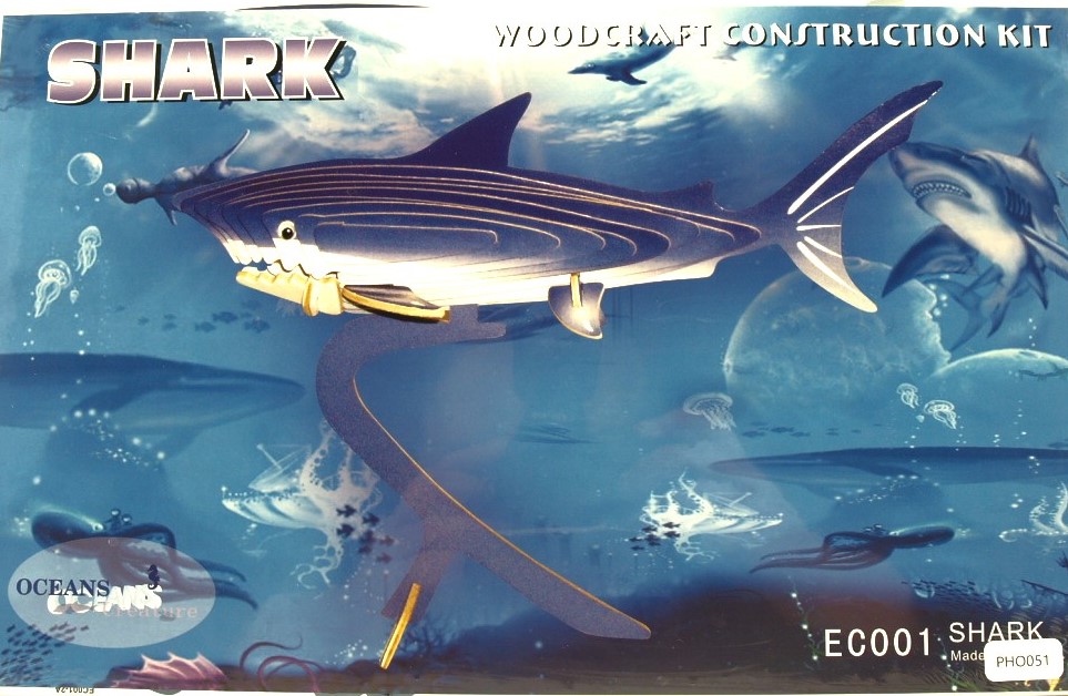 3d Puzzle Shark Color