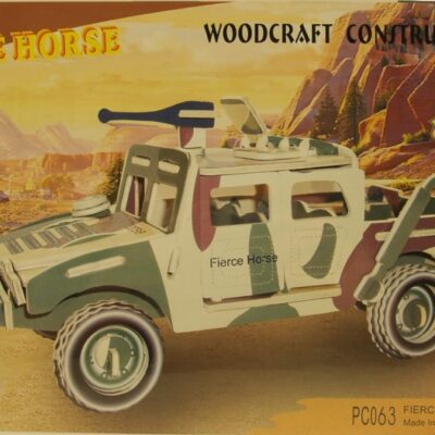 3d Puzzle Militaire Jeep Color
