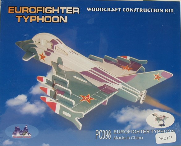 3d Puzzle Eurofighter Color