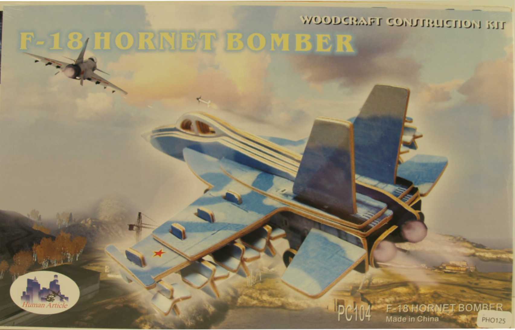 3d Puzzle F18 Color Hornet Bomber