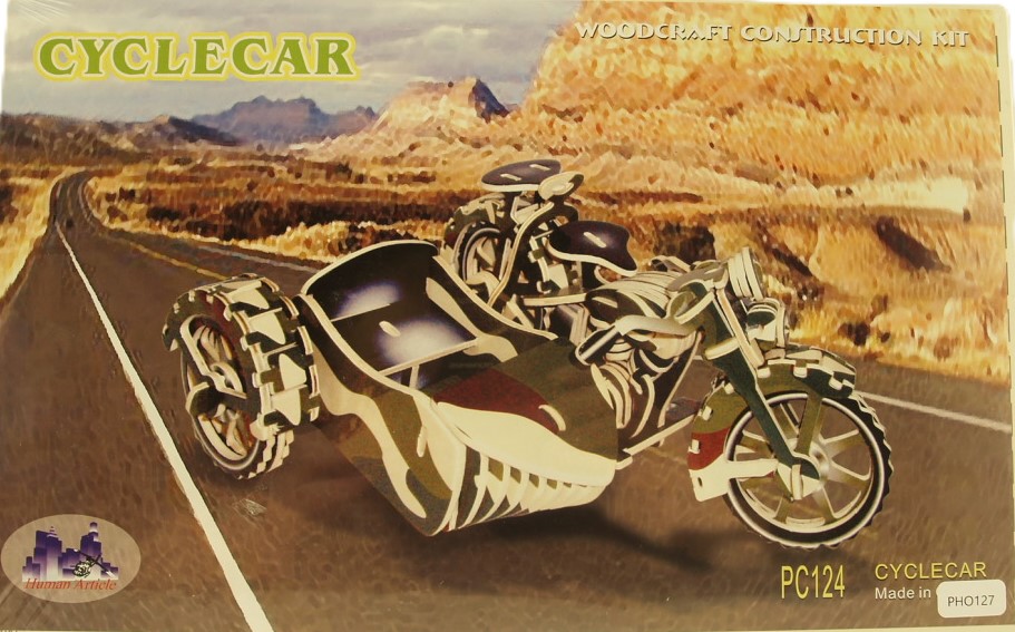 3d Puzzle Motor sidecar Color