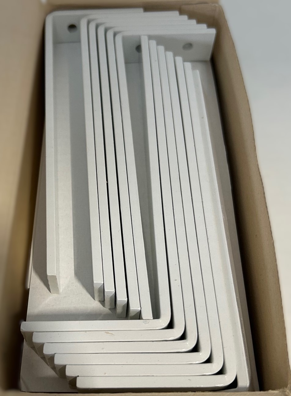 25 afstandssteunen 15 cm wit