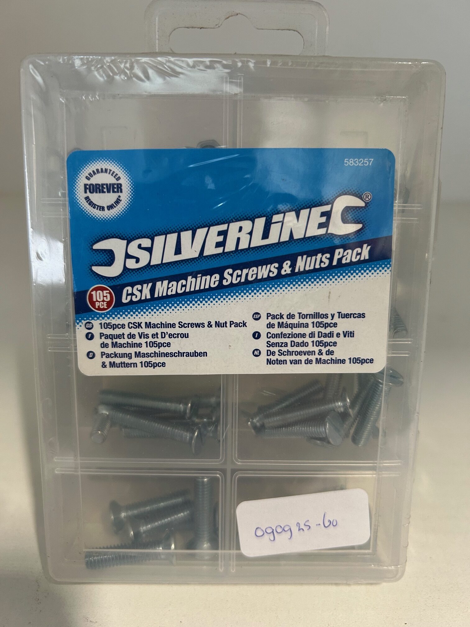 Silverline boutjes en moertjes