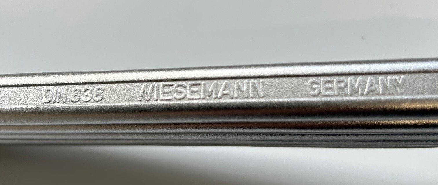 5 x ringsleutel 13/17 Din 838 Wiesemann chrom vanadium Germany - Afbeelding 2